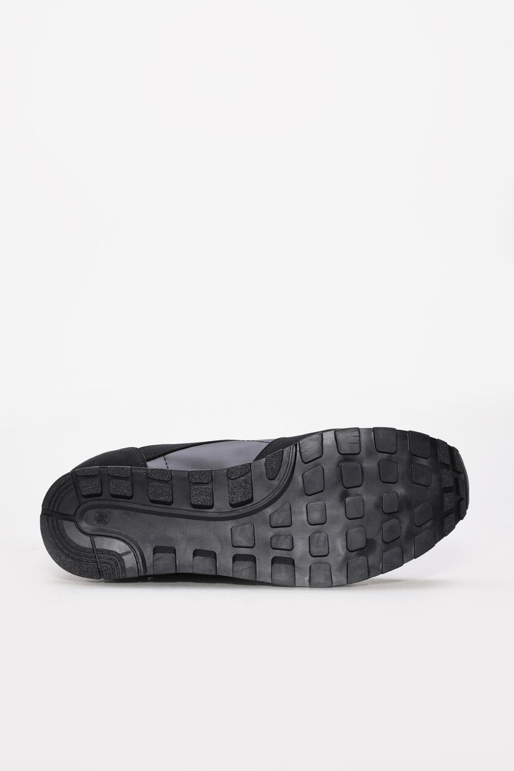 Black Rugged-Sole Panel Sneakers for Men | Wessi