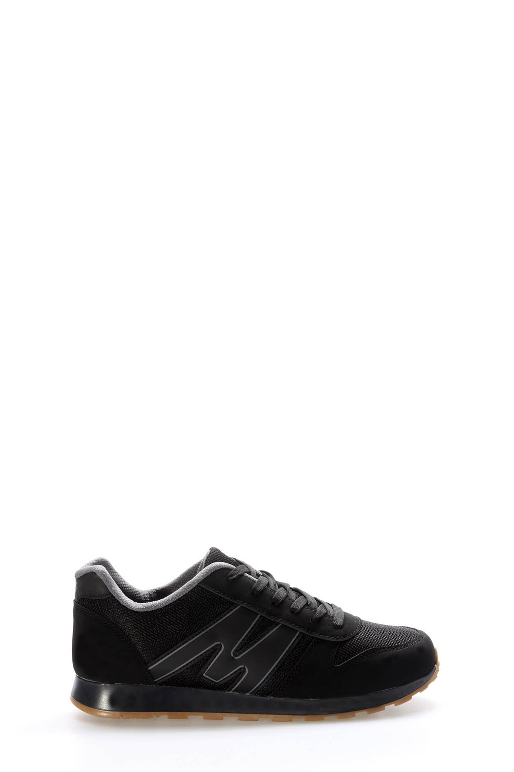 Black Panelled Sport Sneakers for Men | Wessi