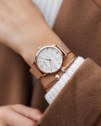 Eros Mesh Petite - Rose + White Pearl