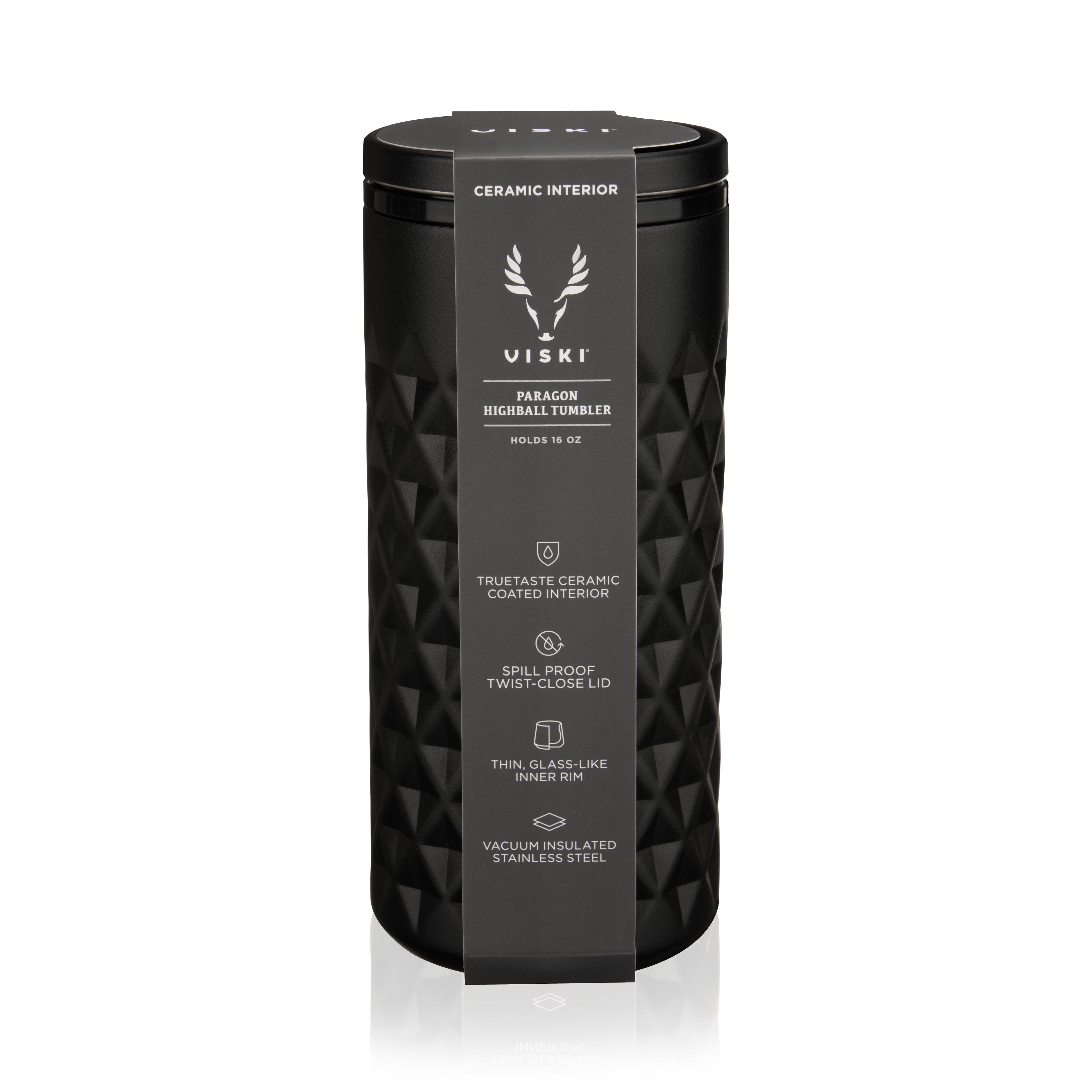 Paragon Stainless Steel Highball Tumbler in Obsidian