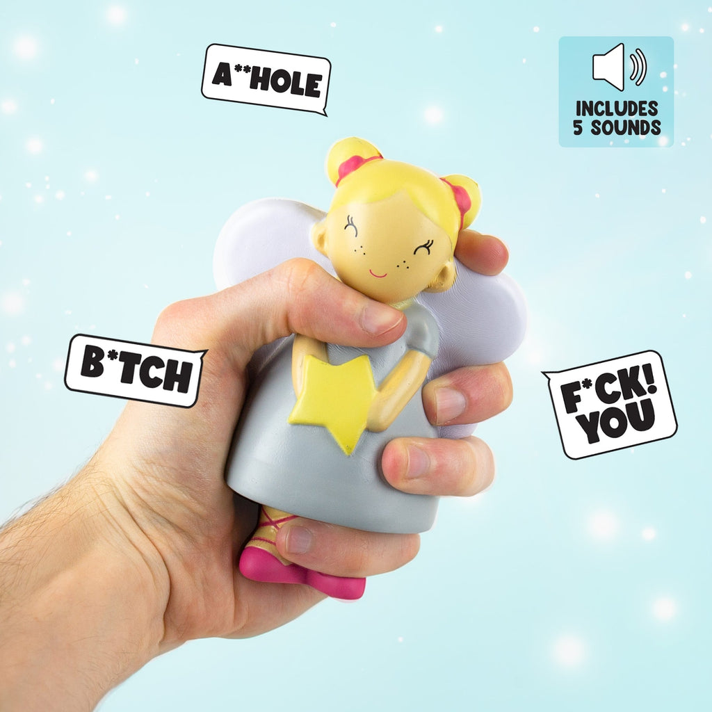 Sweary Fairy – Funny Cursing Stress Toy for Adults | Profanity Sound Gag Gift😇
