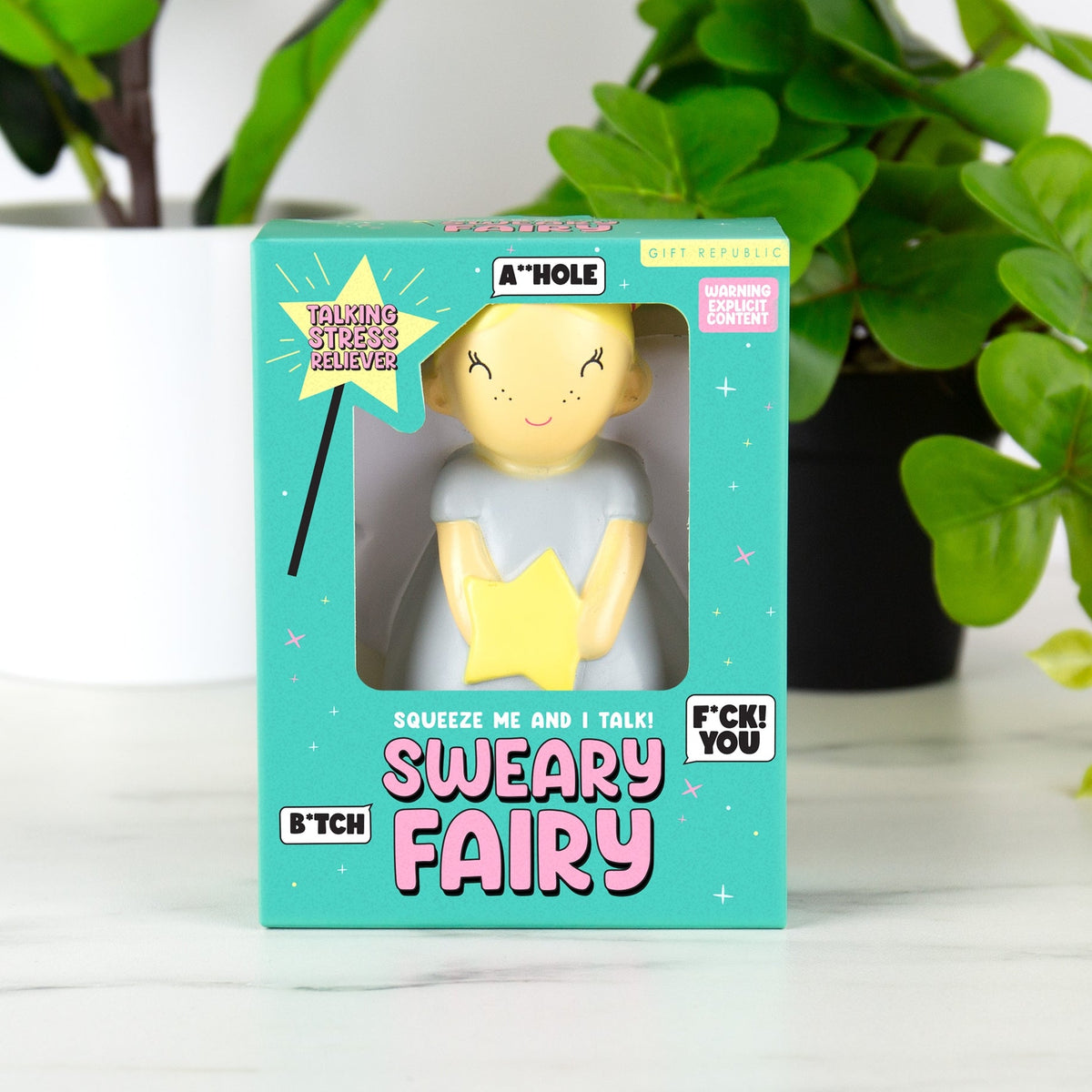 Sweary Fairy – Funny Cursing Stress Toy for Adults | Profanity Sound Gag Gift😇