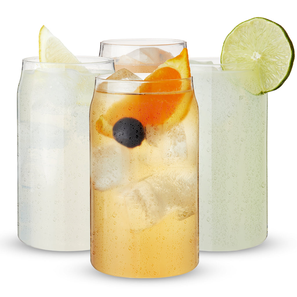 Beer Can Pint Glasses, Set of 4