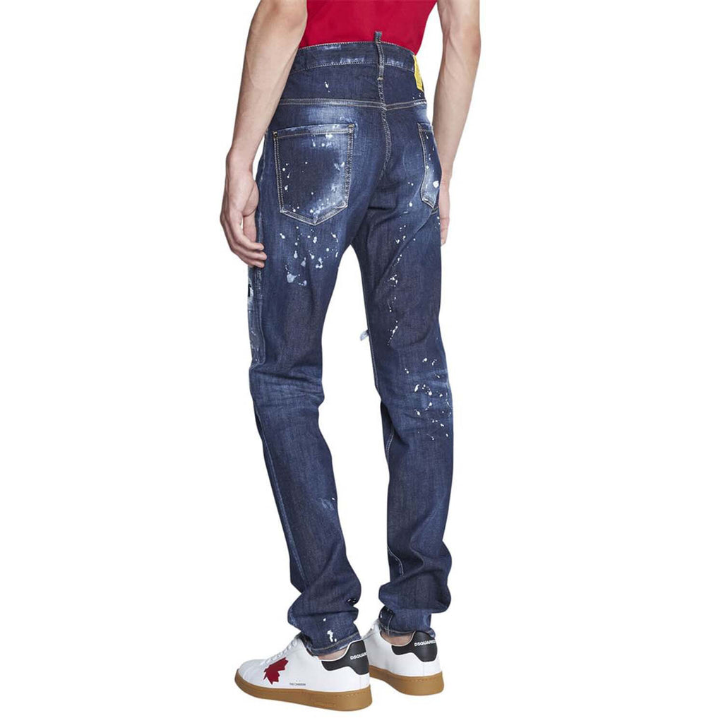 Dark Ripped Bleach Wash Cool Guy Jeans // Denim