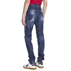 Dark Ripped Bleach Wash Cool Guy Jeans // Denim