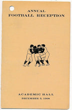 1908 Annual Football Reception Vintage Dance Card 142159