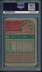 1975 Topps Mike Schmidt Phillies Card #70 Signed PSA/DNA GEM MINT 10 190438