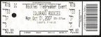 2007 NL Wild Card Tiebreaker Full Ticket Rockies 9 v Padres 8 10/1/2007 187524