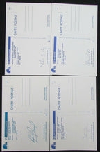 Lot of 4 Quebec Nordiques Signed 3.5x5.5 Team  Postcard incl. Savard 150468