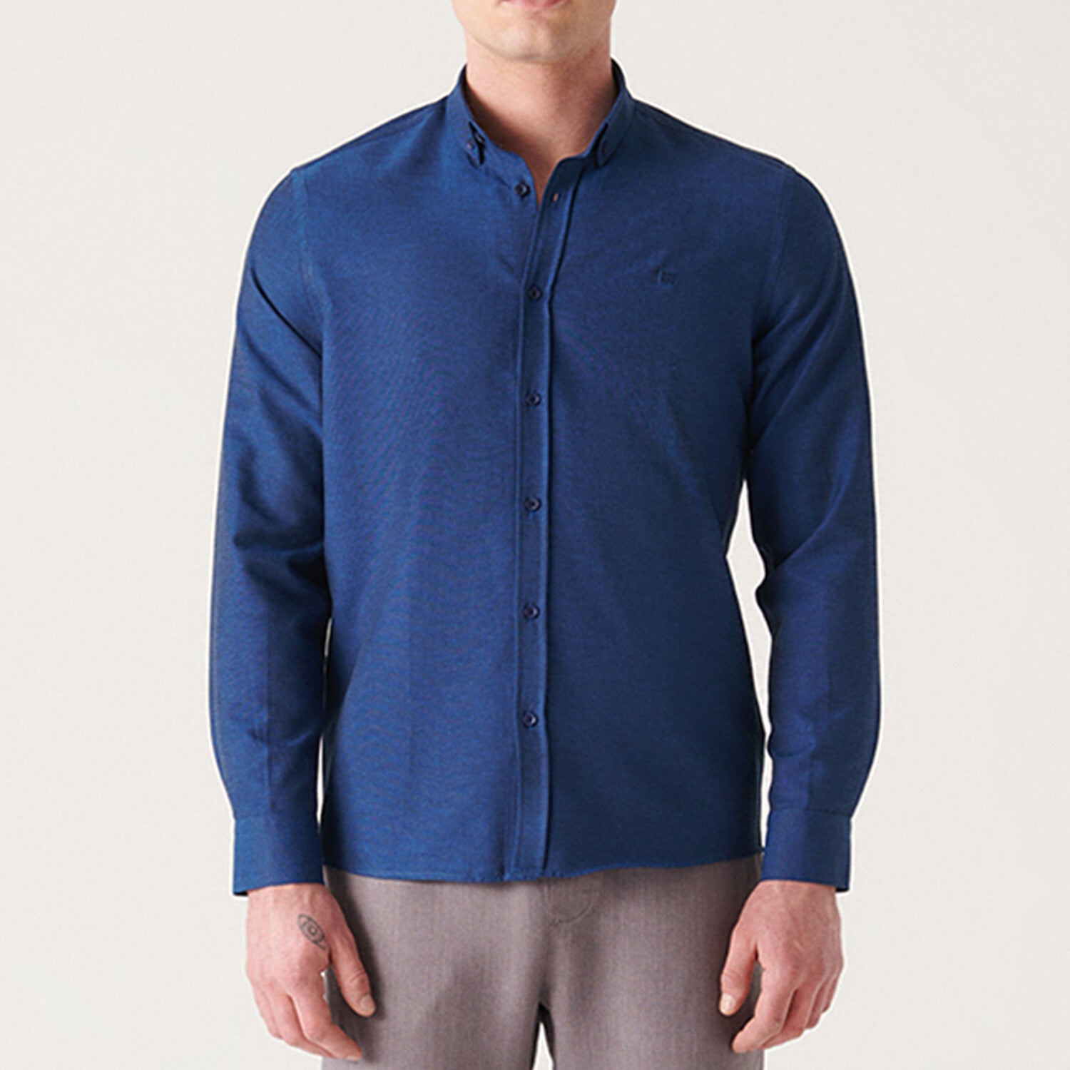 Oxford Regular Fit Shirt // Navy Blue