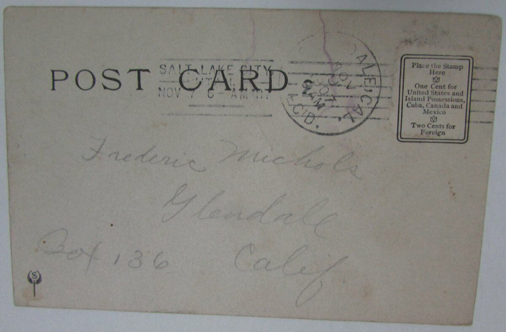 1907 "The Football Player" Poem Vintage Postcard 148878