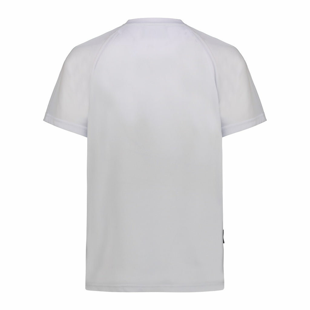 Crewneck Ergonomic Zepra Print T-Shirt // White