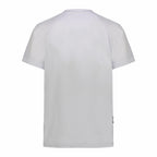Crewneck Ergonomic Zepra Print T-Shirt // White
