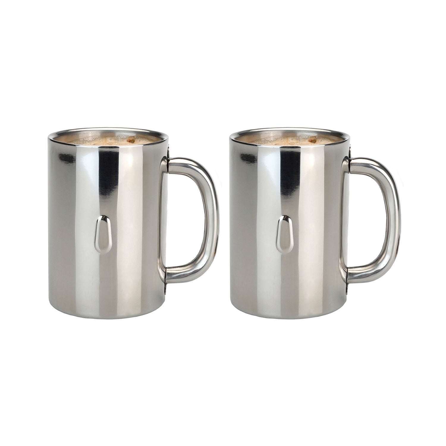 BergHOFF 2Pc 18/10 Stainless Steel Coffee Mug, 12oz.