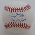 Denny McLain Autographed/Inscribed OML Baseball Tigers JSA 189359