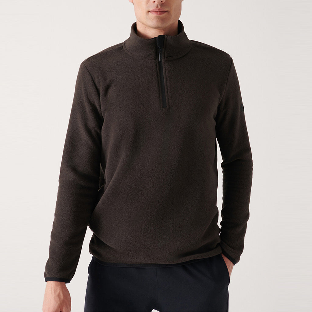Alexis 1/4 Zip Fleece Sweater // Anthracite