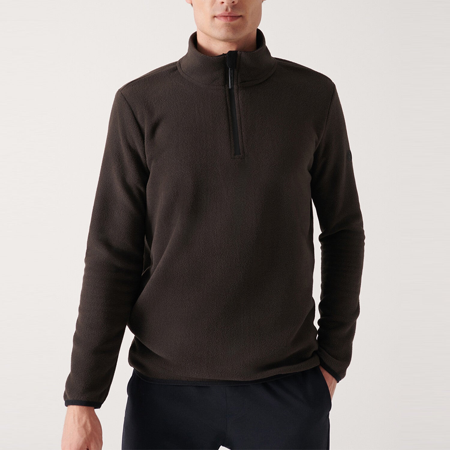 Alexis 1/4 Zip Fleece Sweater // Anthracite
