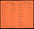 1948 William Penn High School Football 2.5x4.25 Pocket Schedule Harrisburg, PA