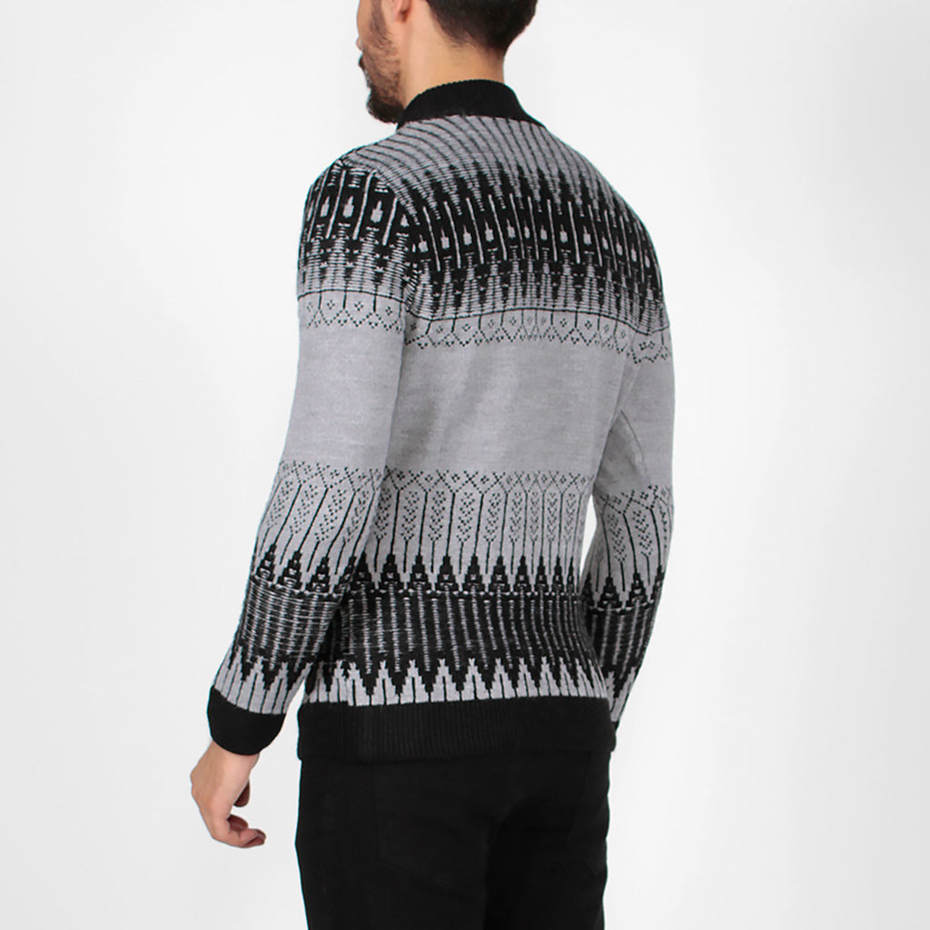 Slade Sweater // Black + Gray