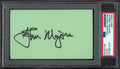 Johnny Majors CHOF Autographed Index Card Tennessee PSA/DNA