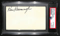 Buddy Young Signed/Inscribed 3x5 Index Card Baltimore Colts PSA/DNA 189020