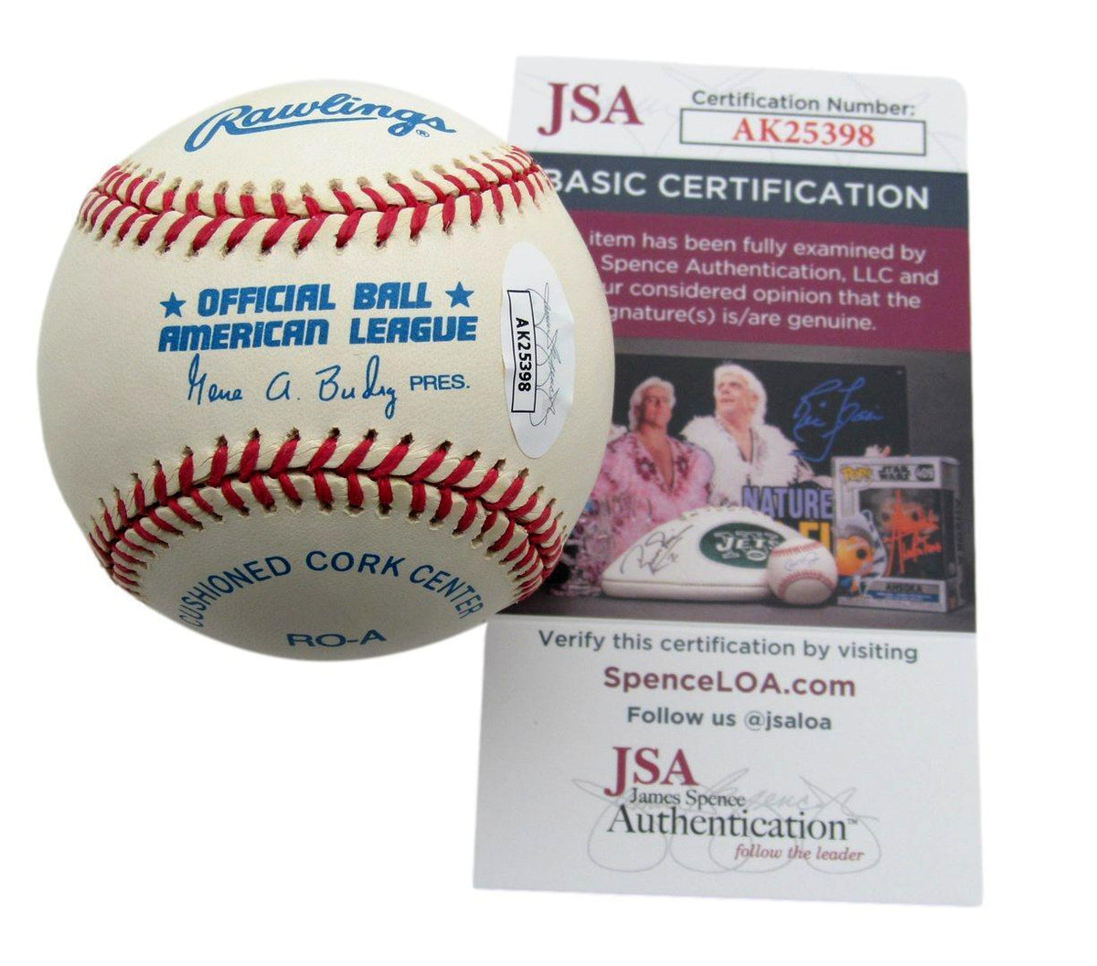 Willie Harris Autographed OAL Baseball Birmingham Black Barons  JSA 180568