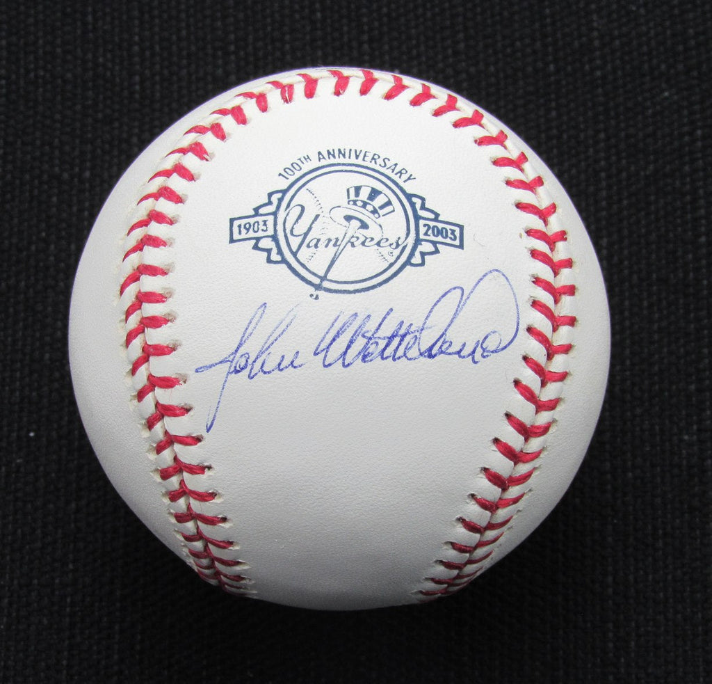 John Wetteland Signed/Auto Yankees 100th OML Baseball MAB 187062