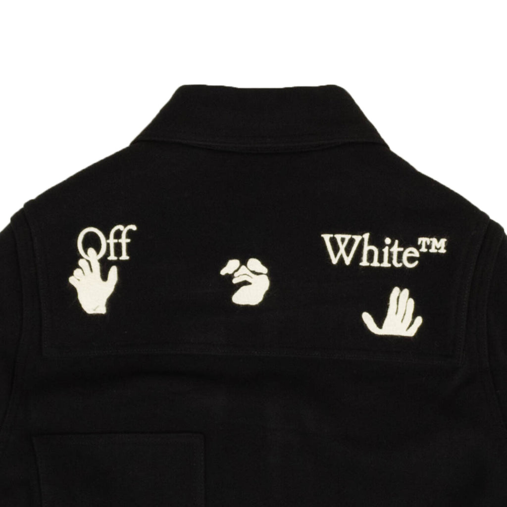 Black Logo Button Down Overshirt