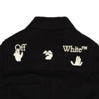 Black Logo Button Down Overshirt