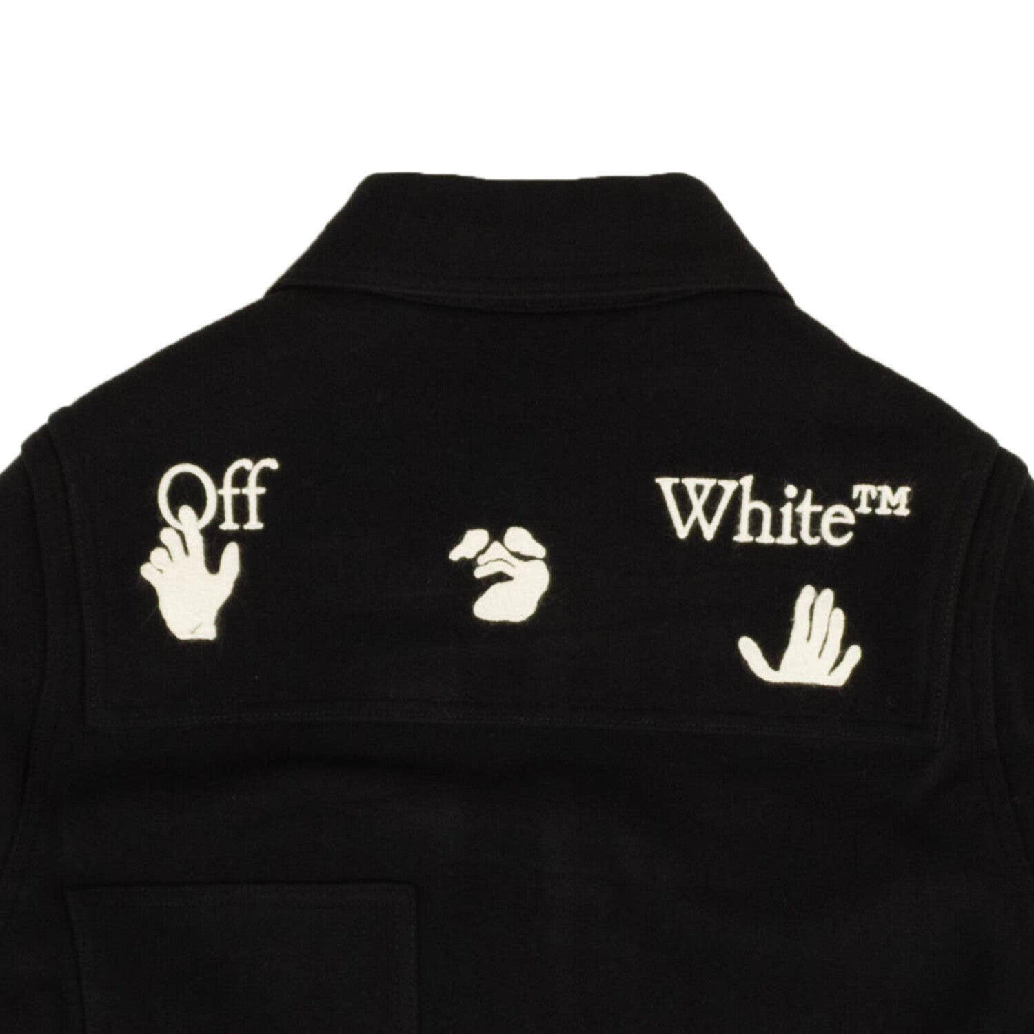 Black Logo Button Down Overshirt