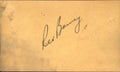 Rex Barney Brooklyn Dodgers d.1997 Signed/Autographed 3x5 Index Card 162648