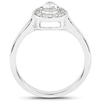 14K White Gold 0.63 Carat Genuine White Diamond Ring