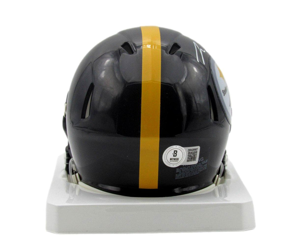 Pat Freiermuth Signed/Autographed Black Mini Helmet Steelers Beckett 192175