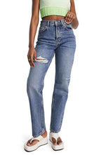 Topshop Brixton Ripped High Waist Dad Jeans