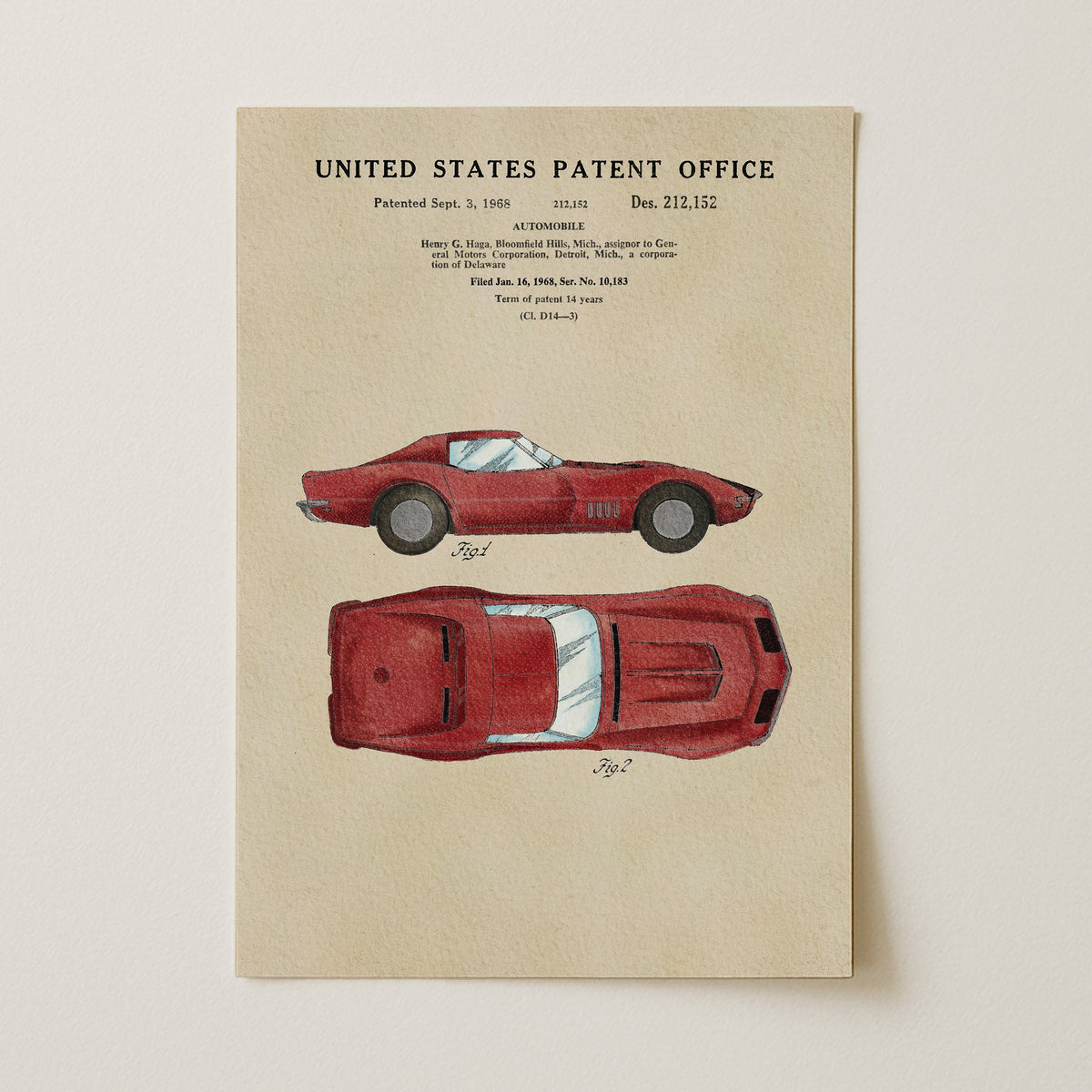 Red Muscle Car (1968)