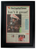 The Capital Times 1994 Wisconsin Rose Bowl Front Page Framed Newspaper 152553