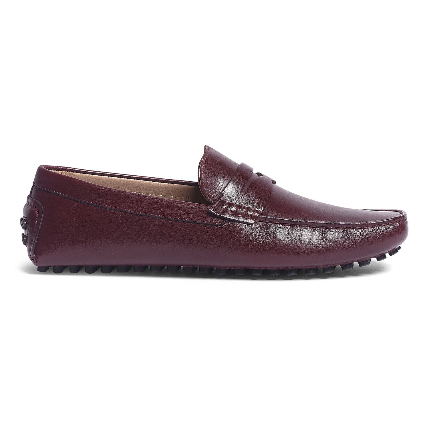 Ritchie Leather Driver // Burgundy