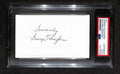 George Taliaferrro  Autographed 3x5 Cut Card PSA/DNA 186553