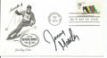 Johnny Moseley Olympic Skier Signed 1972 FDC First Day Cover JSA 151058