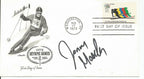 Johnny Moseley Olympic Skier Signed 1972 FDC First Day Cover JSA 151058