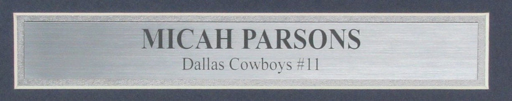 Micah Parsons Signed 11x14 Photo Dallas Cowboys Framed Fanatics 187187