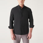 Oxford Regular Fit Shirt // Black
