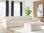Fannin - 4-Piece Sectional With Ottoman - Ivory