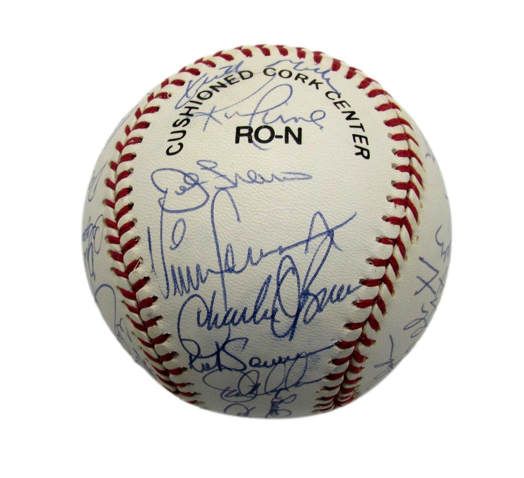 1991 Mets Team Signed by 30 Players ONL Baseball Harrelson Strawberry 187270