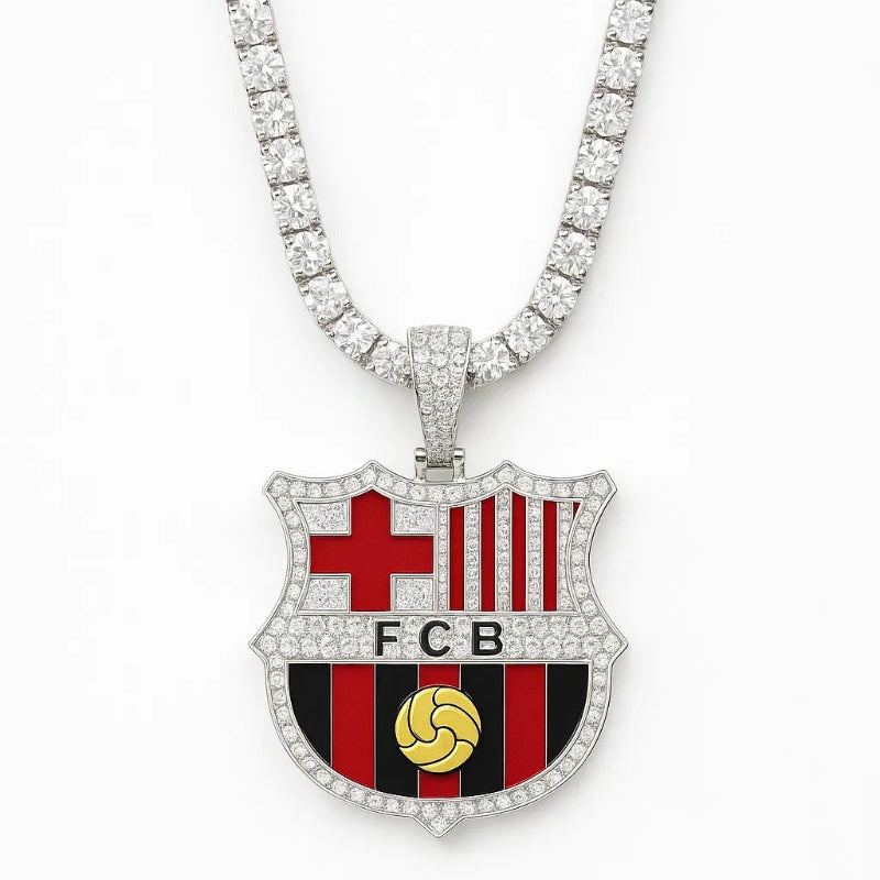 Customized Gifts Barcelona F.C. Pendant Necklace Chain for Football Fans