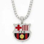 Customized Gifts Barcelona F.C. Pendant Necklace Chain for Football Fans