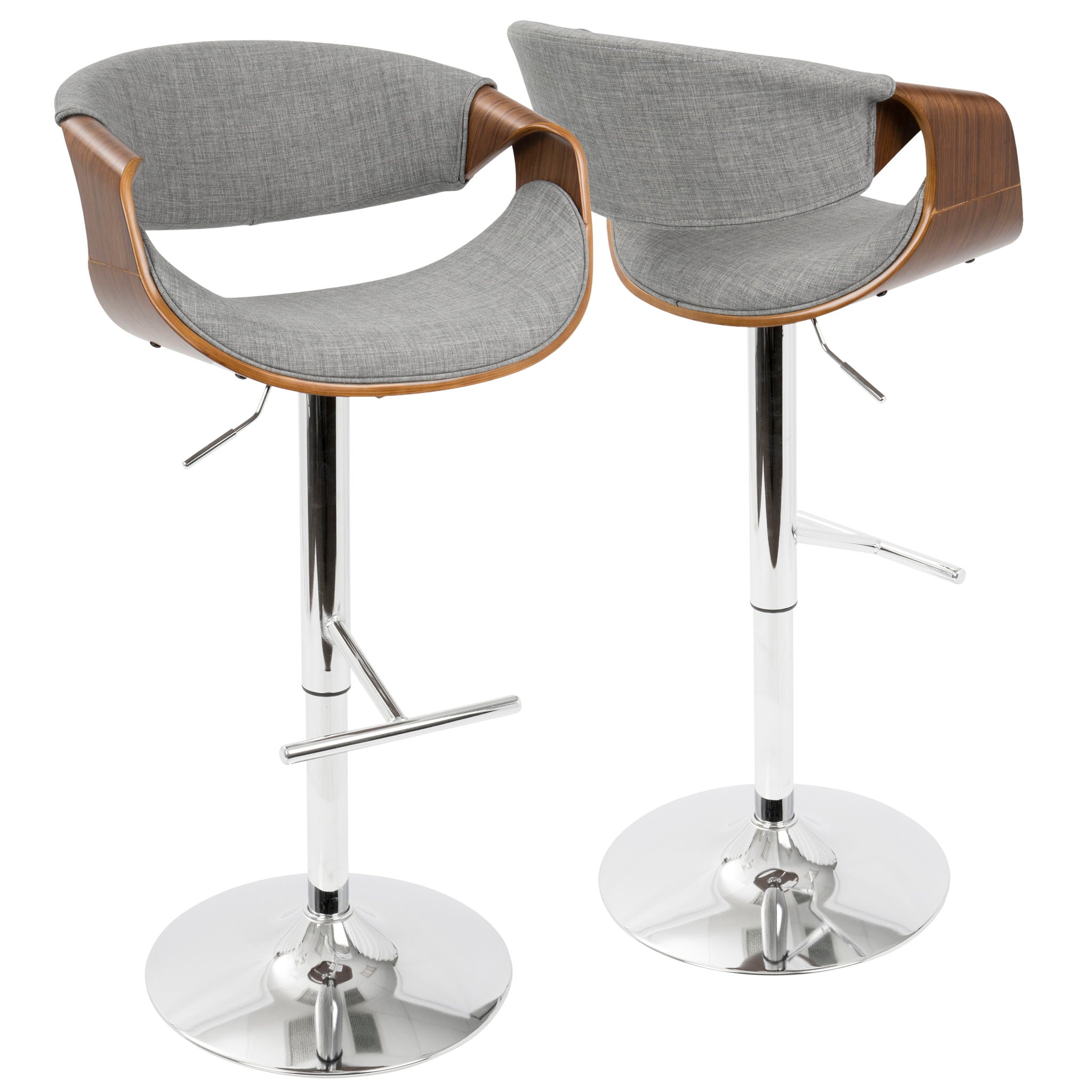 Curvo - Mid Century Modern Adjustable Barstool With Swivel (#2)