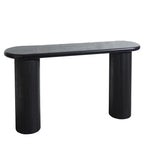 Fluted Cylinder Console Table - Black