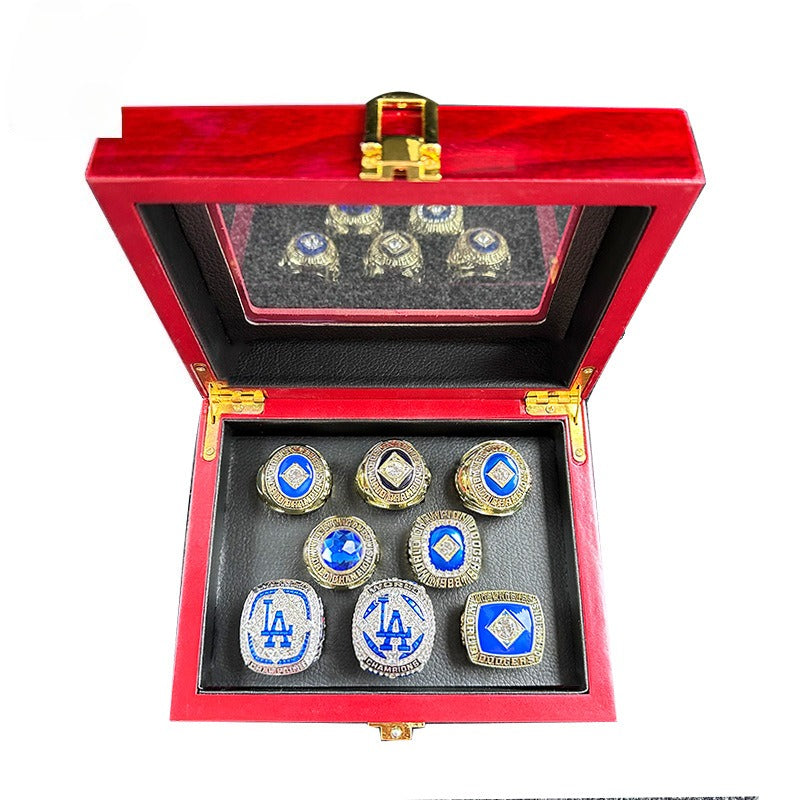 Los Angeles Dodgers World Series Championship Rings Set -Baseball Fan Gift & Memorabilia