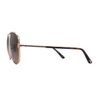 Men's Tom Ford FT0823/S 28F Aviator Sunglasses // Gold + Brown Gradient